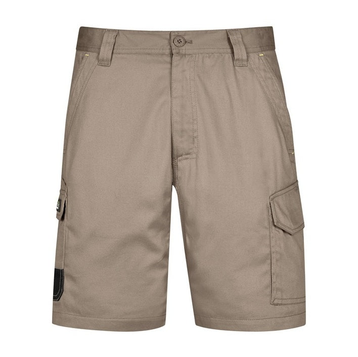 Syzmik ZS146 Mens Summer Cargo Short - Khaki - Alternative Front View