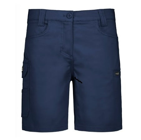 Syzmik ZS735 Ladies Essential Work Stretch Cargo Navy Blue Shorts 