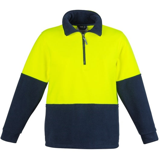 Syzmik ZT460 Unisex HiVis Half Zip Polar Fleece Jumper