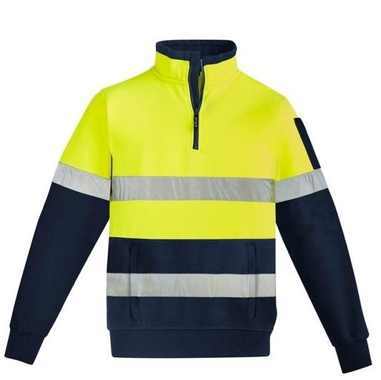 Syzmik ZT567 Mens HiVis 1/4 Zip Pullover - Hoop Taped