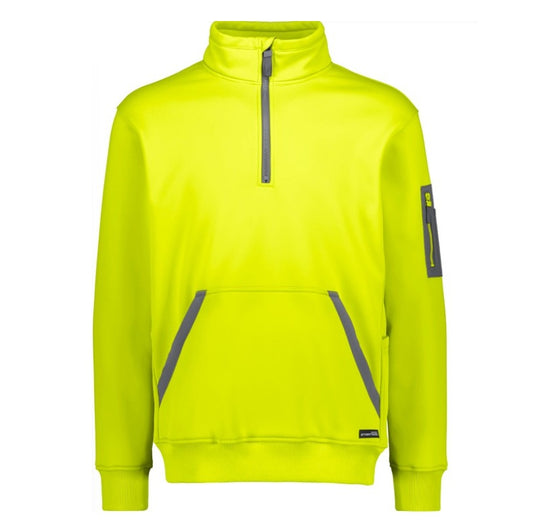 Syzmik ZT665 Unisex Hi Vis Streetworx Water Resistant 1/4 Zip Pullover
