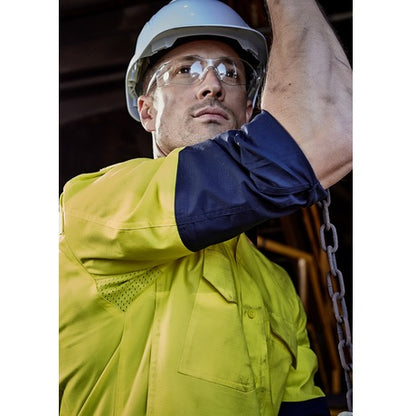 Syzmik ZW128 Mens Rugged Cooling HiVis Spliced L/S Shirt
