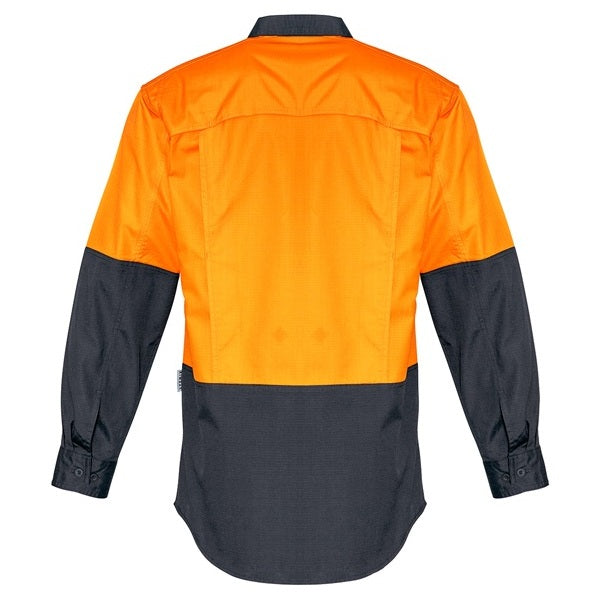 Syzmik ZW128 Mens Rugged Cooling HiVis Spliced L/S Shirt