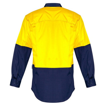 Syzmik ZW128 Mens Rugged Cooling HiVis Spliced L/S Shirt