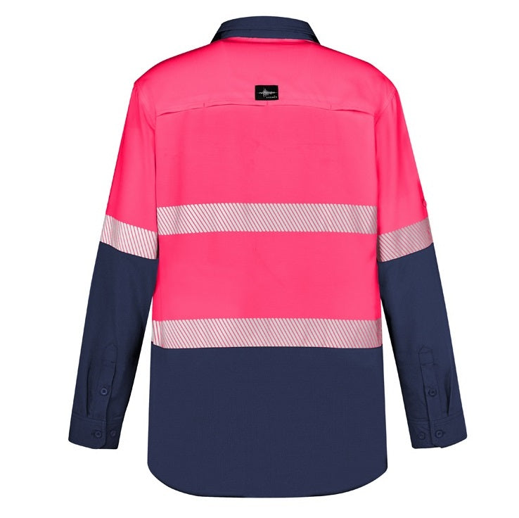 Syzmik ZW470 Mens HiVis Outdoor Segmented Tape L/S Shirt