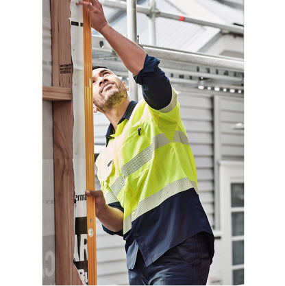 Syzmik ZW470 Mens HiVis Outdoor Segmented Tape L/S Shirt