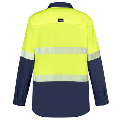 Syzmik ZW470 Mens HiVis Outdoor Segmented Tape L/S Shirt