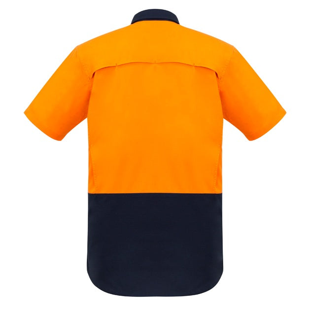Syzmik ZW815 Mens Rugged Cooling HiVis Spliced S/S Shirt