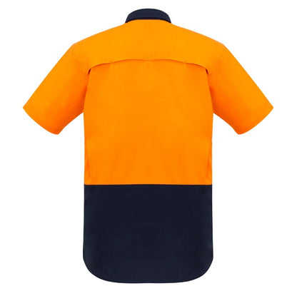 Syzmik ZW815 Mens Rugged Cooling HiVis Spliced S/S Shirt