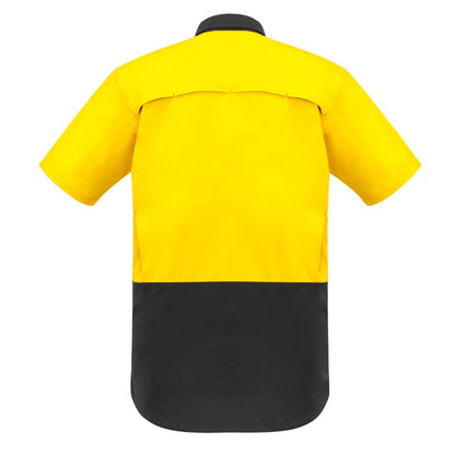 Syzmik ZW815 Mens Rugged Cooling HiVis Spliced S/S Shirt