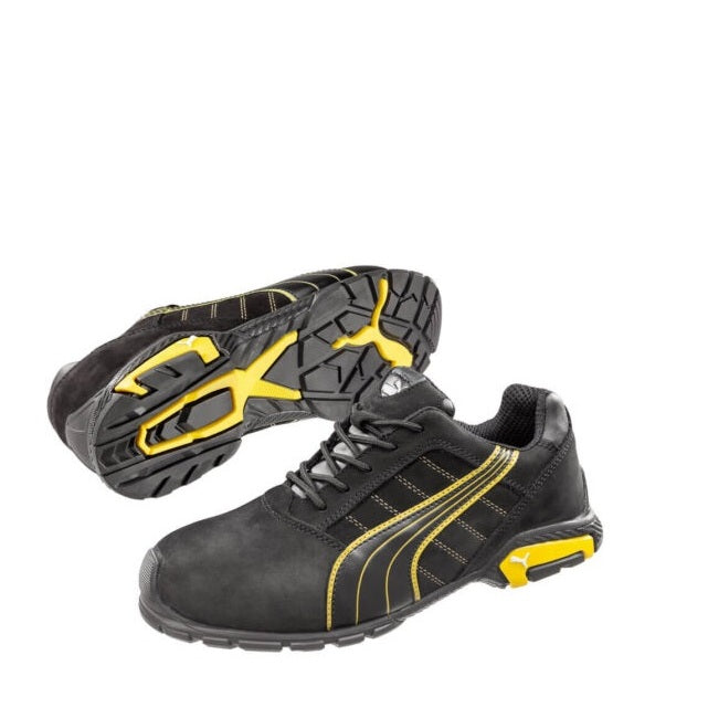 Black slip resistant Puma 642717 Amsterdam Safety Jogger