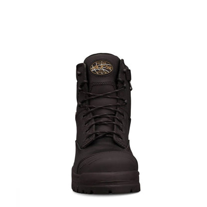 Oliver 45-645Z Black Zip Side Composite Safety Boots Black