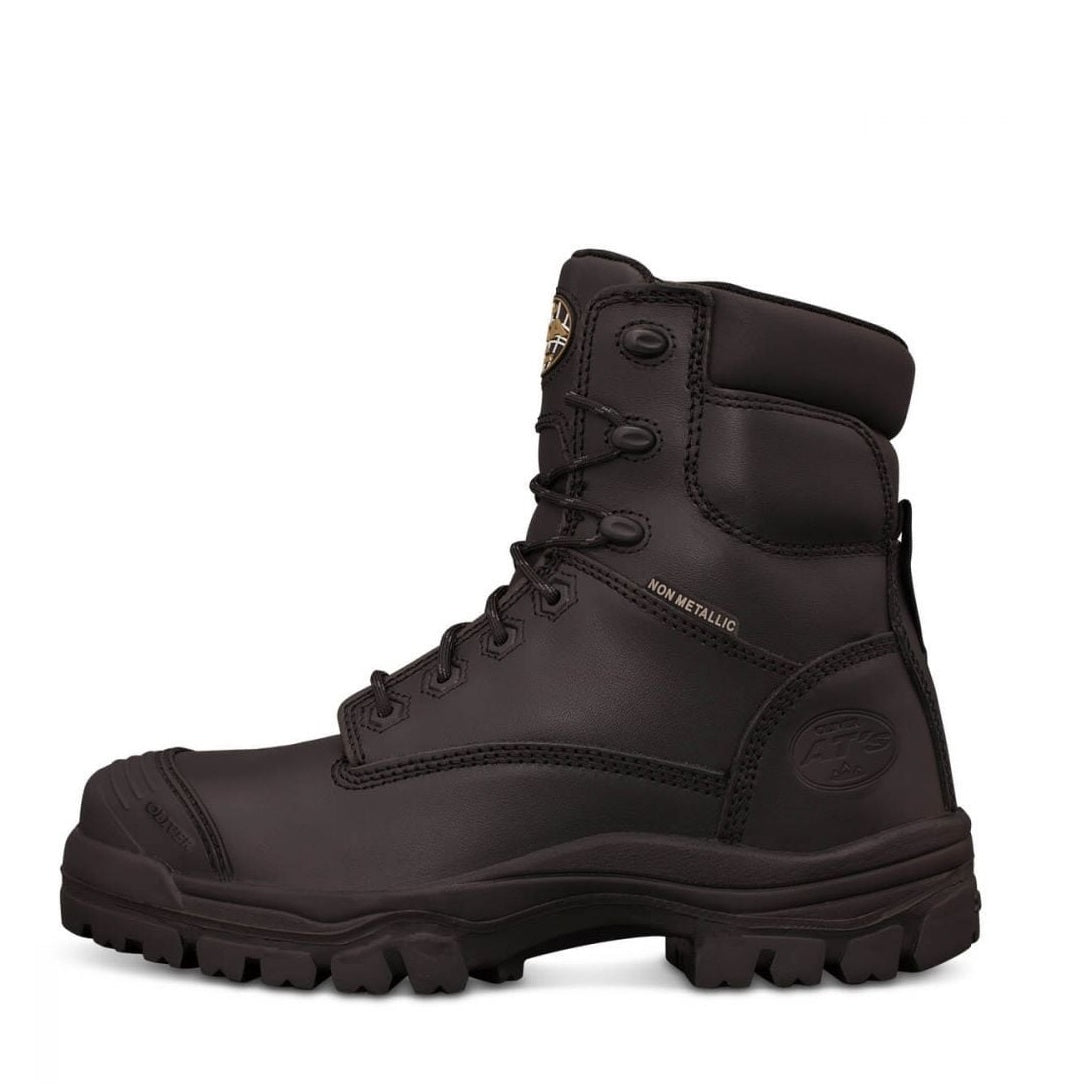 Oliver 45-645Z Black Zip Side Composite Safety Boots Black