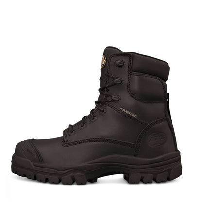Oliver 45-645Z Black Zip Side Composite Safety Boots Black