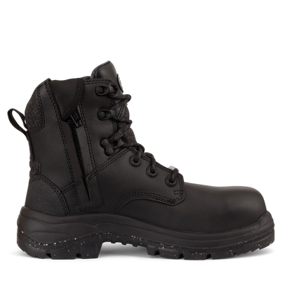 Black Leather Oliver 59-446Z 150mm Womens Zip Sided Composite Boot