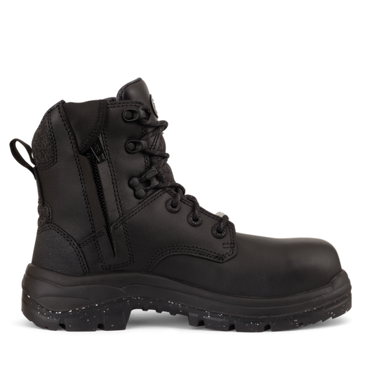 Black Leather Oliver 59-446Z 150mm Womens Zip Sided Composite Boot