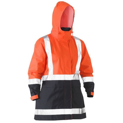 Bisley BJL6966T Womens H Taped Two Tone HiVs Rain Jacket