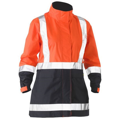 Bisley BJL6966T Womens H Taped Two Tone HiVs Rain Jacket