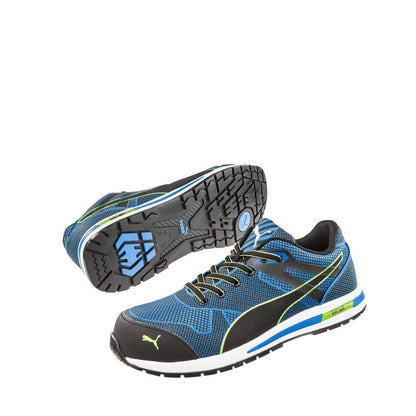 Blue and Black Airport Friendly Puma 643067 Blaze Knit Composite Safety Jogger