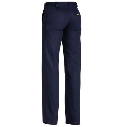 Bisley BPL6007 Women's Original Cotton Drill Navy Work Pants - Back view