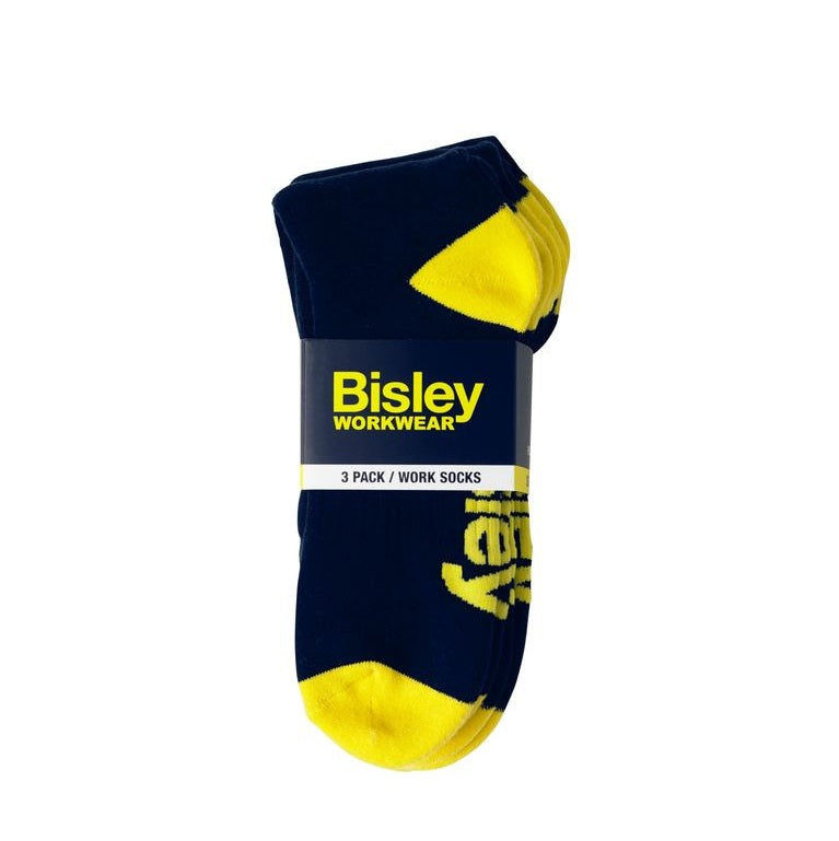 Bisley BSX7210 Long Cotton Crew Socks 3 Pack