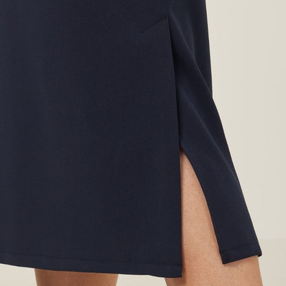 NNT CAT2RV Crepe Stretch Midi Length A-Line Skirt