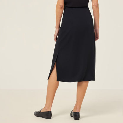NNT CAT2RV Crepe Stretch Midi Length A-Line Skirt