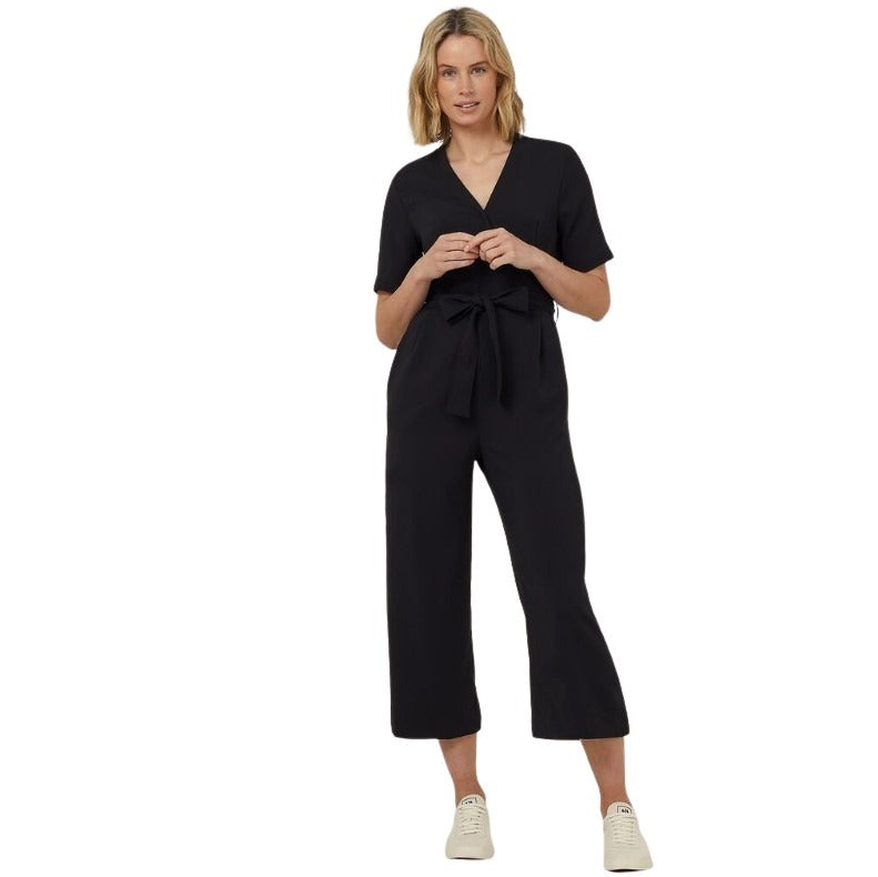 NNT CAT3RT Heavy Stretch Georgette Short Sleeve Jumpsuit