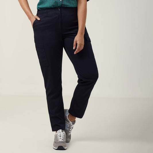 NNT CAT3T7 P/V Gaberdine Flex Waist Slim Leg Womens Cargo Pants