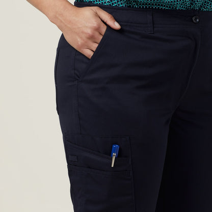 NNT CAT3T7 P/V Gaberdine Flex Waist Slim Leg Womens Cargo Pants