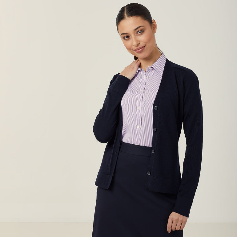 NNT CAT518 Pure Wool V-Neck Cardigan