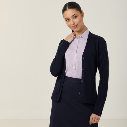 NNT CAT518 Pure Wool V-Neck Cardigan