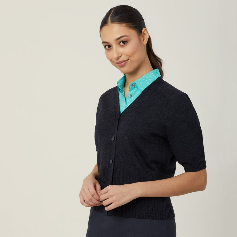NNT CAT5CK Wool Rich Short Sleeve Cardigan