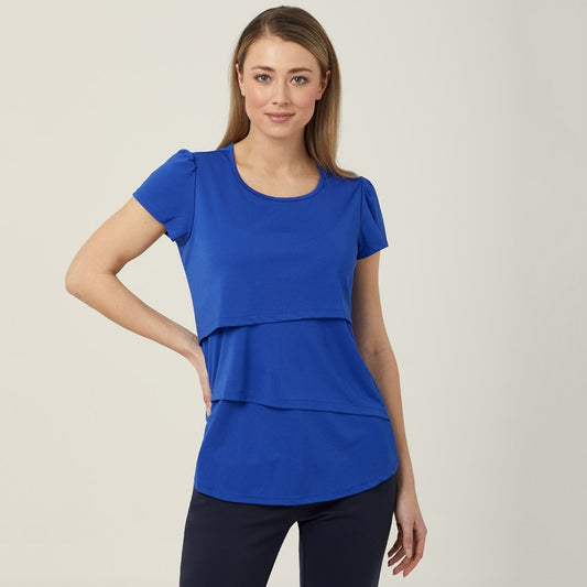 NNT CAT9XG Matt Jersey S/S Layered Top