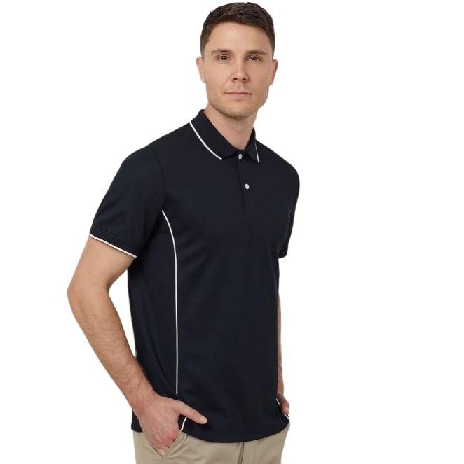 NNT CATJA2 Antibacterial Polyface Short Sleeve Tipped Polo