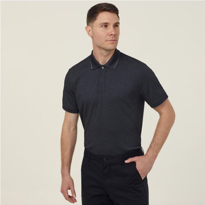 NNT CATJA4 Textured Short Sleeve Polo