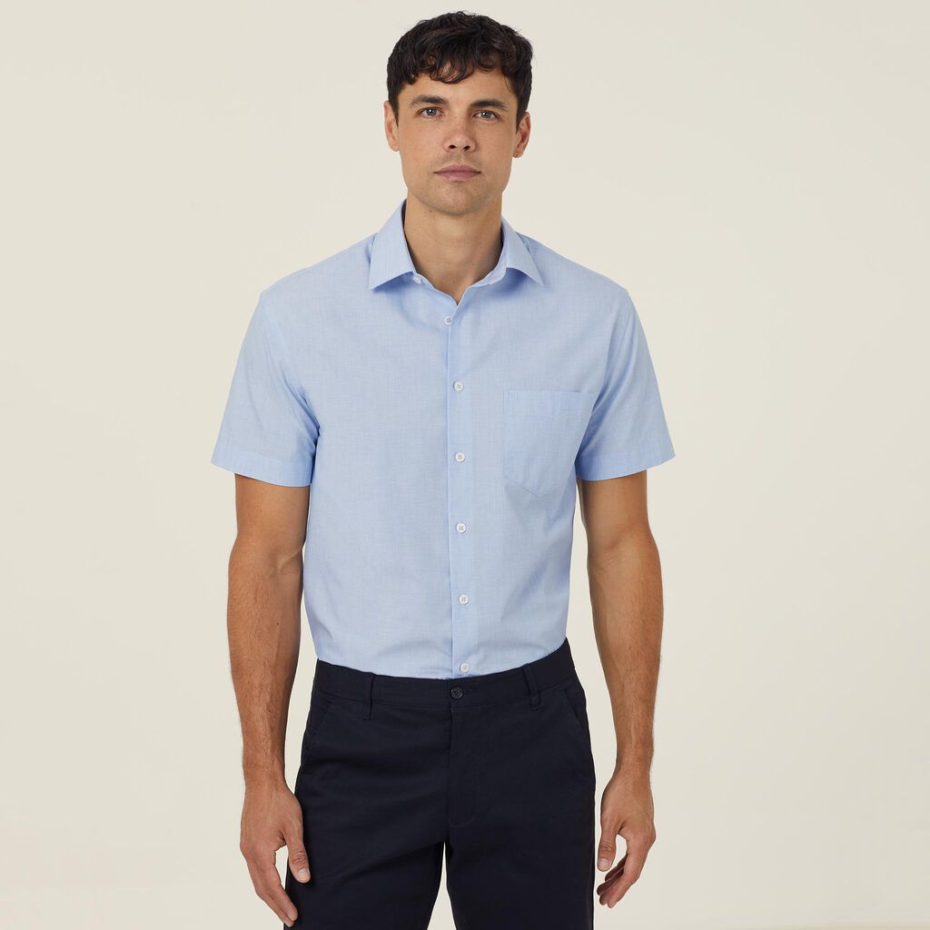 NNT CATJB7 Textured Mens Short Sleeve Shirt
