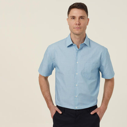 NNT CATJB7 Textured Mens Short Sleeve Shirt