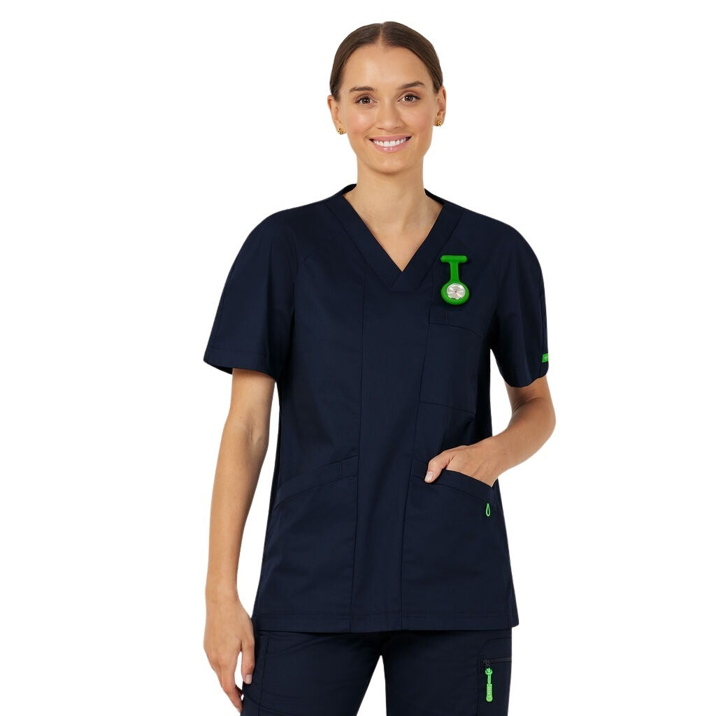 NNT CATRFV Unisex Carl V-Neck Style Scrub Top