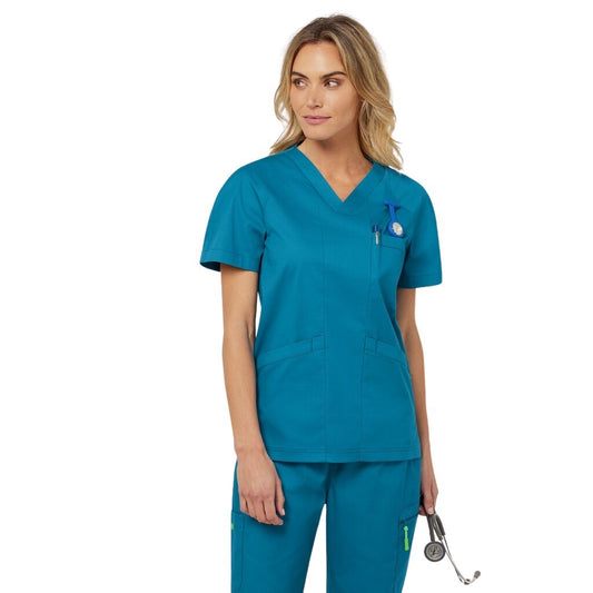 NNT CATRFV Unisex Carl V-Neck Style Scrub Top
