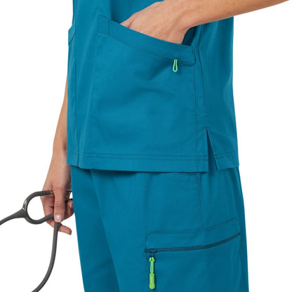 NNT CATRFV Unisex Carl V-Neck Style Scrub Top