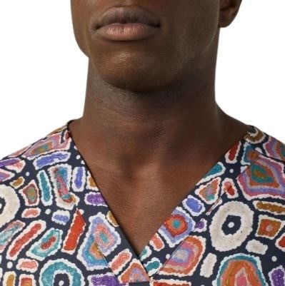 NNT CATRG9 Unisex Water Dreaming Scrub Top