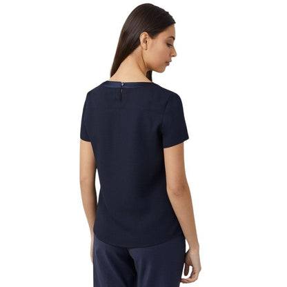 NNT CATU2N Satin Back Crepe Short Sleeve Top
