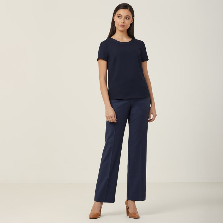 NNT CATU2N Satin Back Crepe S/S Top