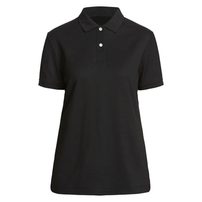 NNT CATU58 Ladies S/S Work Polo in colour Black - Front view