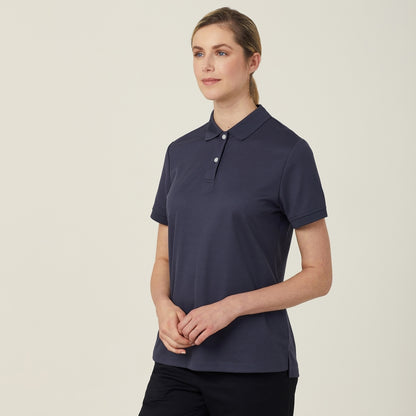 NNT CATU58 Ladies S/S Polo Dark Charcoal
