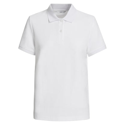 NNT CATU58 Ladies S/S Polo in colour White - Front View