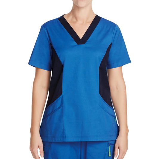 NNT CATU5B DISCONTINUED V-Neck Contrast Scrub Top