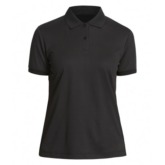 NNT CATU77 Cool Plus Black Short Sleeve Women's Work Polo - Front View