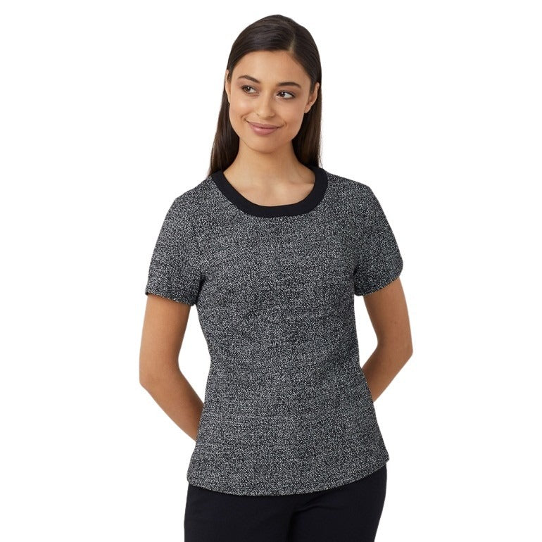 NNT CATUDG Textured Tweed Shell Top